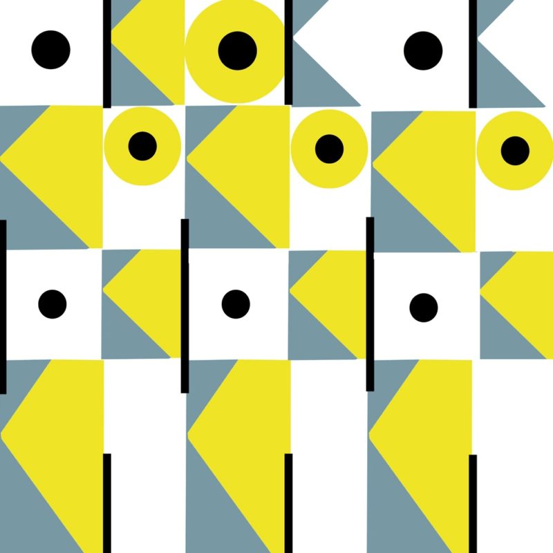 Yellow Chess Dot by Renée Rossouw