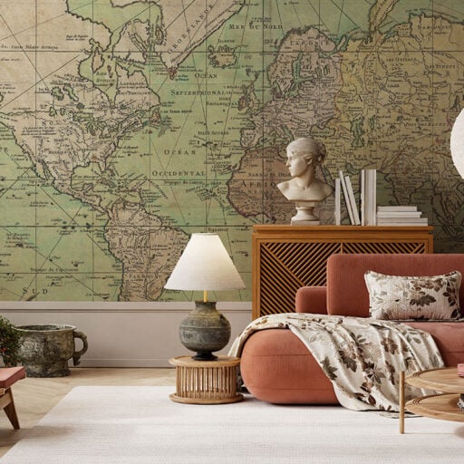 World Map Green