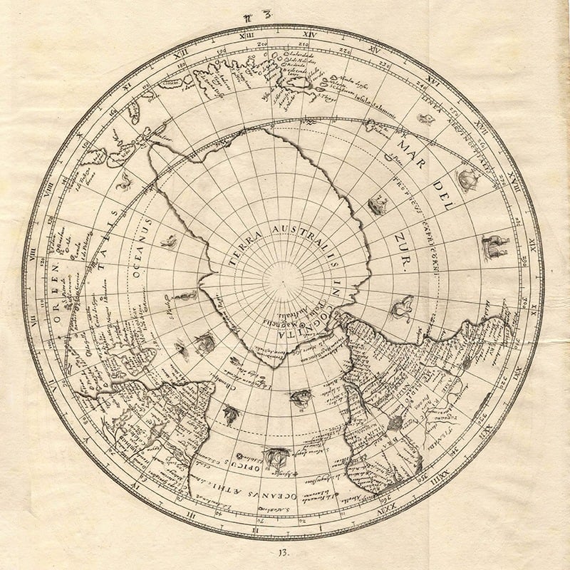 Old Map of the South Pole - Image 2