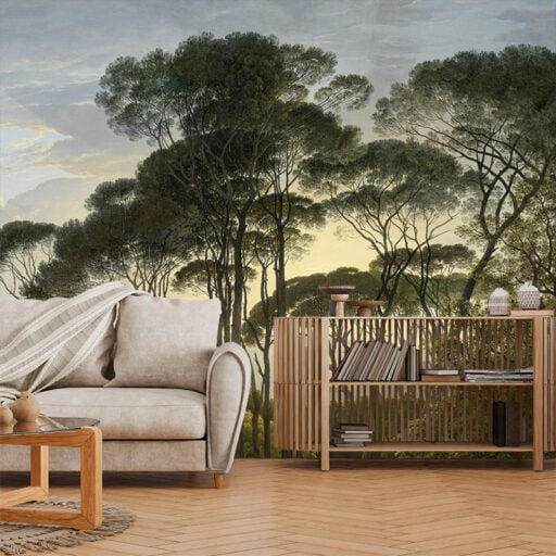 Italian Landscape with Umbrella Pines