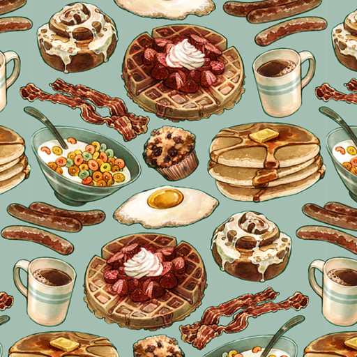 The Joy Of Breakfast - Turquoise