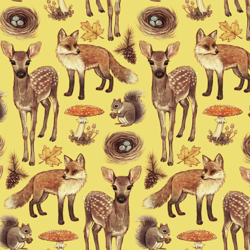 Woodland - Light Yellow