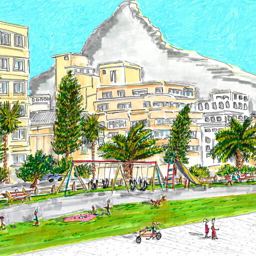 Alternative view of Prominade Park Mural