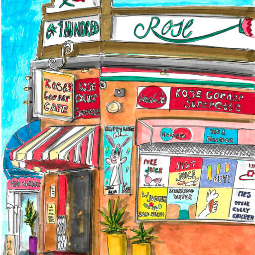 Alternative view of Rose Street Café Mural