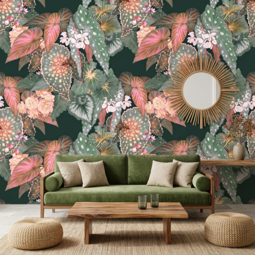 Alternative view of Begonia - Peachy Green