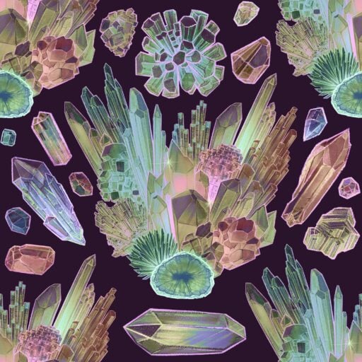 Crystal Clusters - Violet