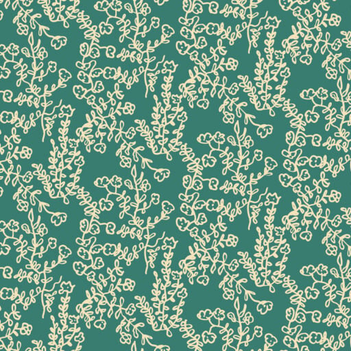 Alternative view of Bloom - Cream on Teal