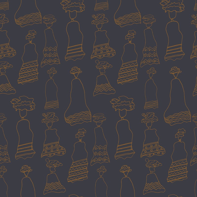 Ubufazi - Brown on Navy - Image 2