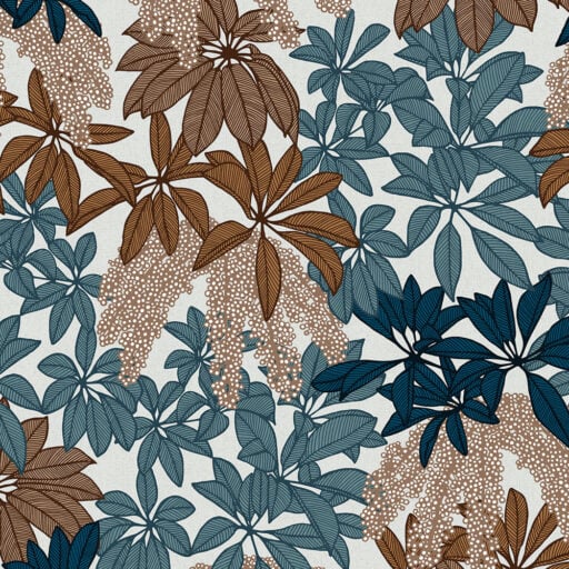 Alternative view of Parasol Leaves Terrain Shower Panel Vinyl (Glass not included)