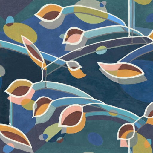 Alternative view of Seedpod Mobile Colour Fabric
