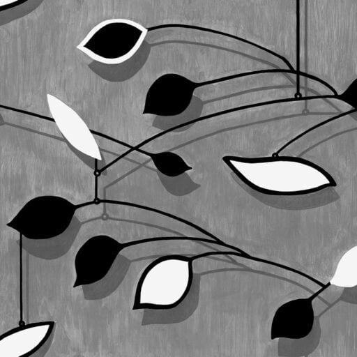 Alternative view of Seedpod Mobile Black and White