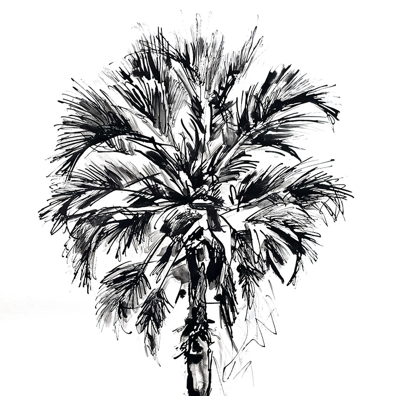 Borassus Palm Mural - Image 2