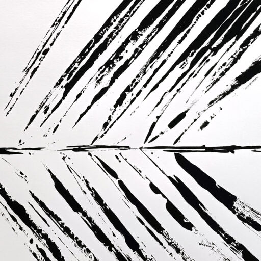 Alternative view of Phoenix Palm Imprint Mural