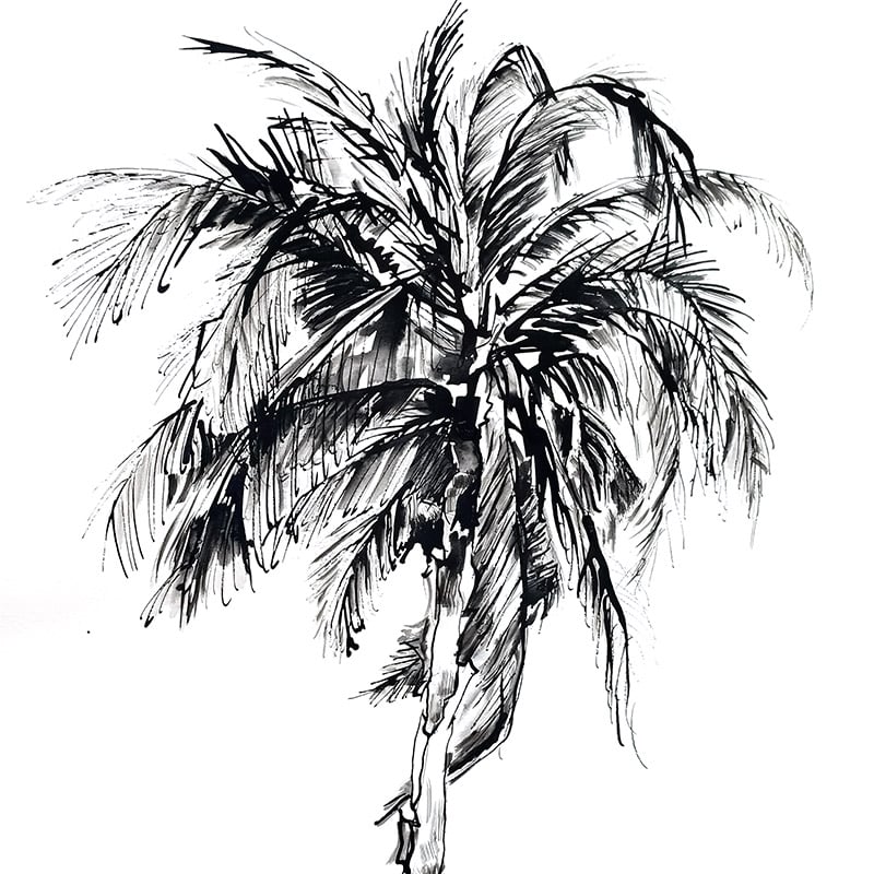 Phoenix Palm Mural - Image 2
