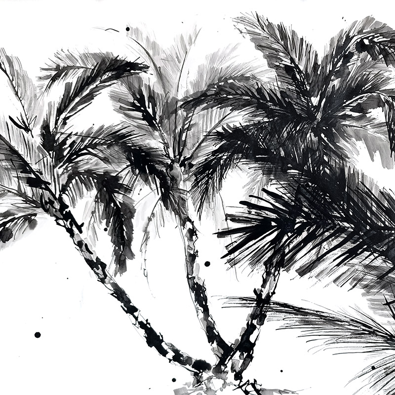 Phoenix Palms Landscape Mural - Image 2