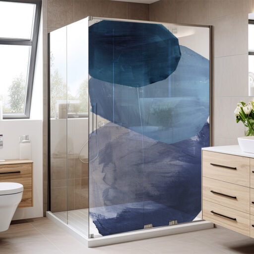 Boulders Shower Panel Vinyl (Glass not included)