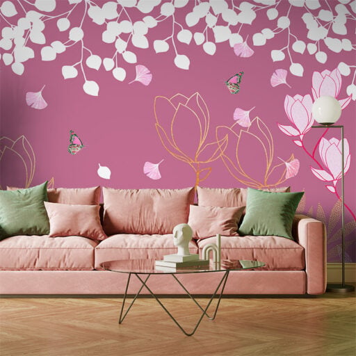 Magnolia Rosewater Mural