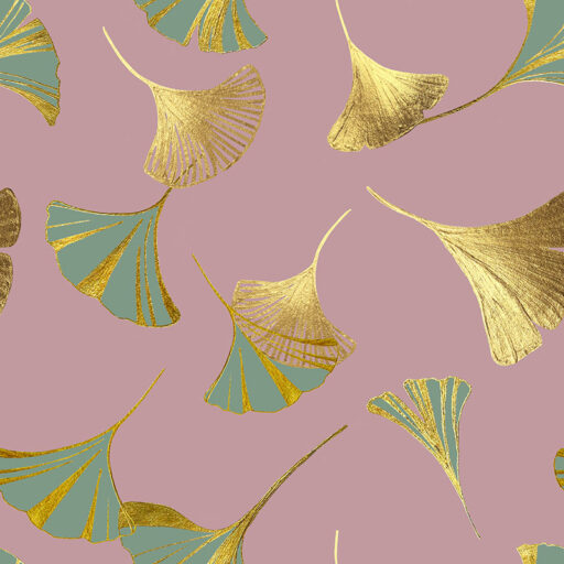 Alternative view of Two Tone Ginkgo Dusty Pink