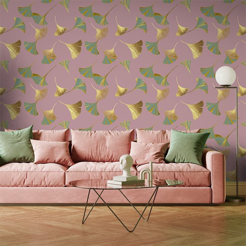 Two Tone Ginkgo Dusty Pink