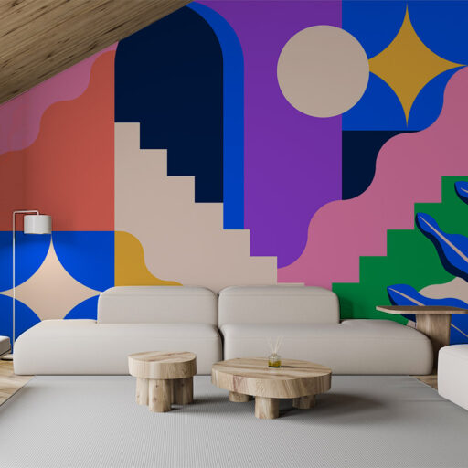 Happy Place Bright Mural