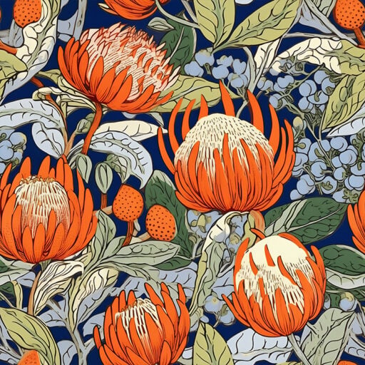 Alternative view of Painting with Orange Fabric