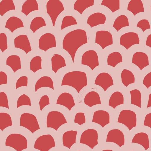 Alternative view of Mos Red Pink Fabric