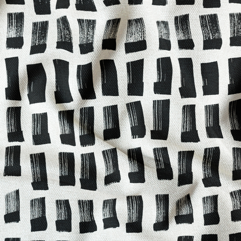 Brushed Sticks – Black & White Fabric