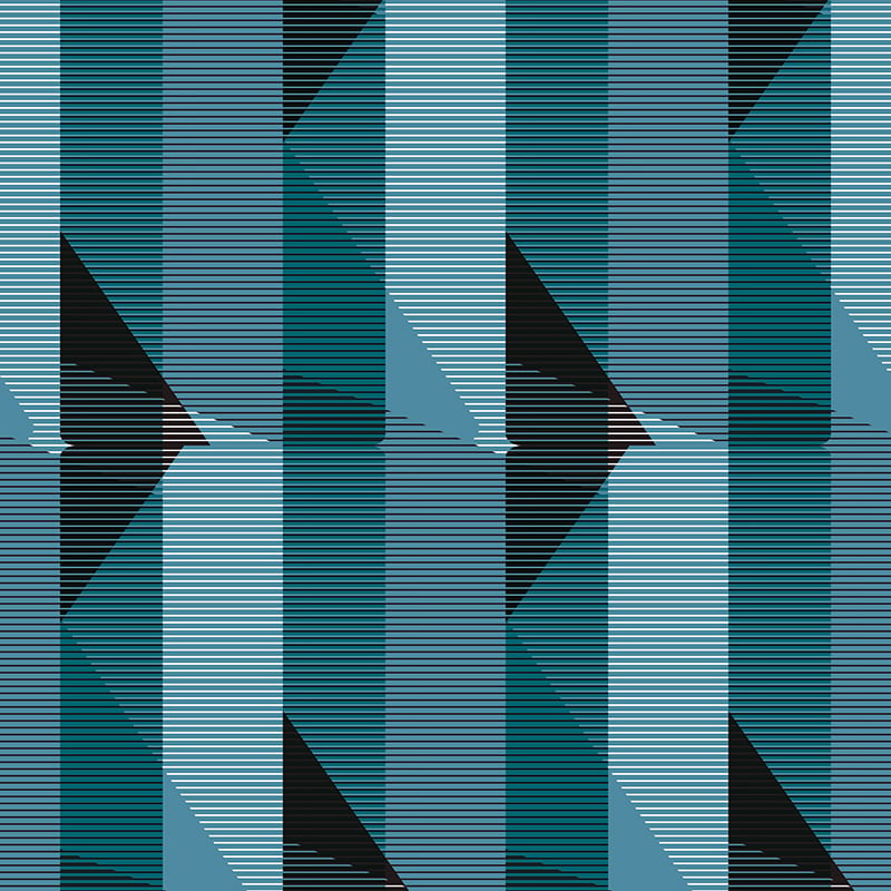 Elcho Blue Fabric - Image 2