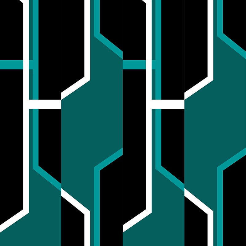 Hara Teal Fabric - Image 2