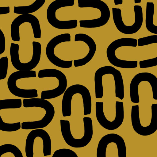 Alternative view of Kringen Ochre Black Fabric