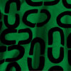 Kringen Wood Green Black Fabric