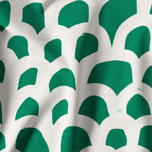 Mos Green White Fabric