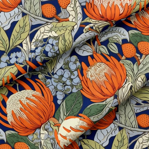 Painting with Orange Fabric
