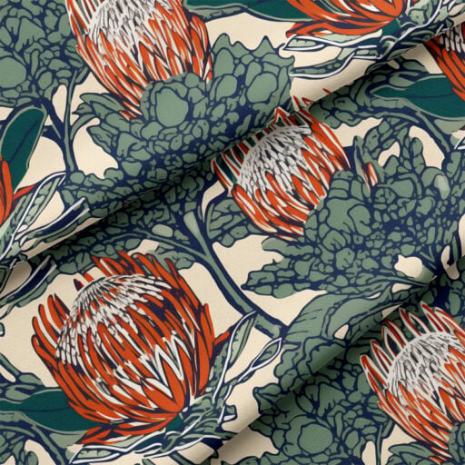 Song of Protea Fabric