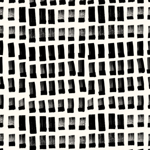 Alternative view of Brushed Sticks – Black & White Fabric