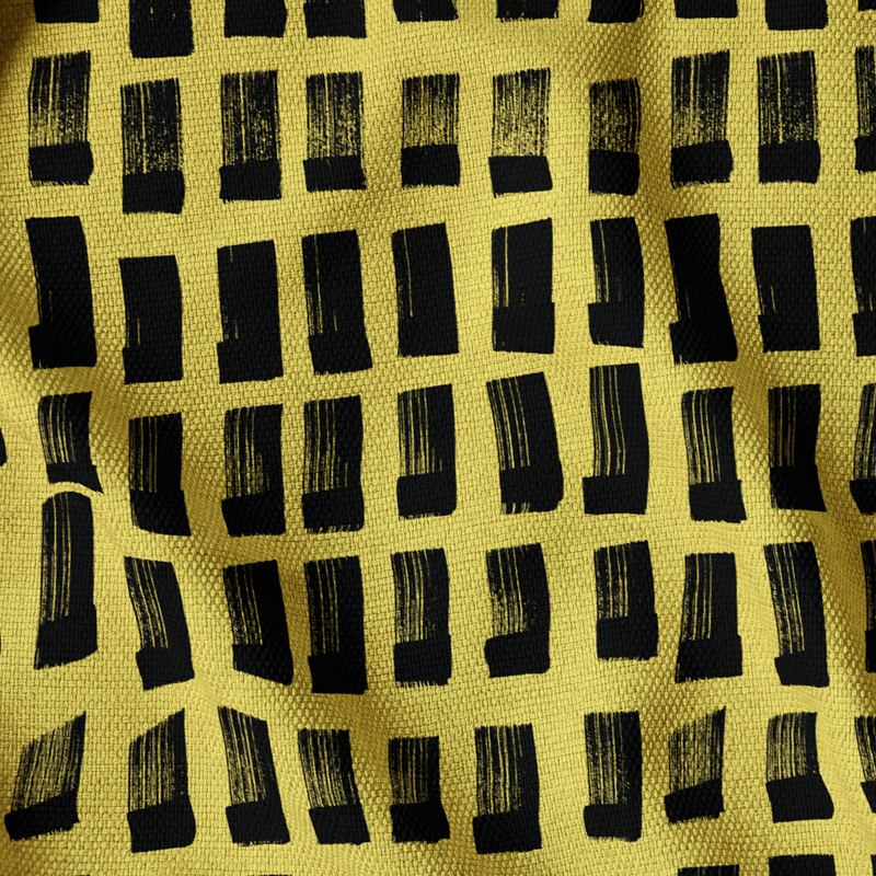 Brushed Sticks – Yellow Fabric