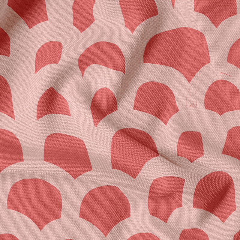 Mos Red Pink Fabric