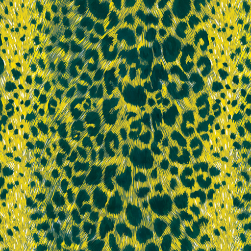 Funky Leopard Acid Yellow by Tharien Smith