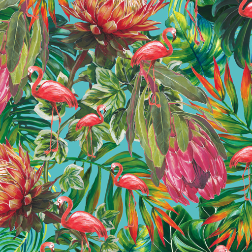 PROTEA-FLAMINGO-DESIGN in TURQ-_THARIEN_SMITH