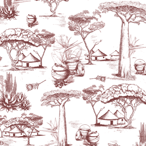 Alternative view of Toile du Sud Red