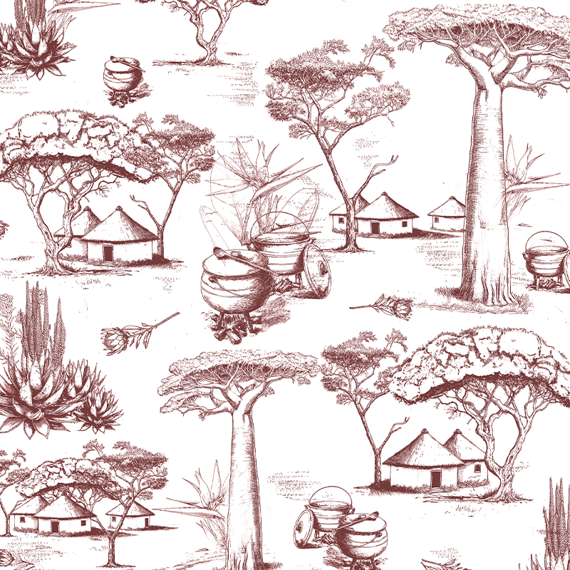 Toile du Sud Red - Image 2