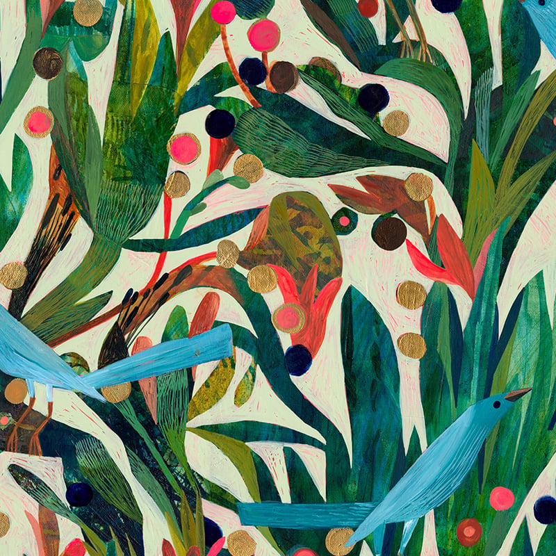 Two Blue Birds