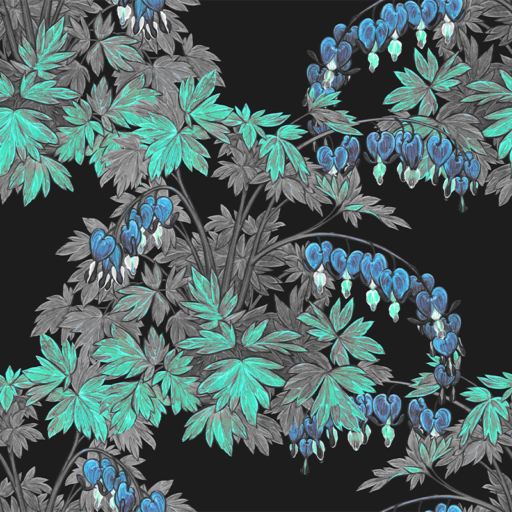 Bleeding Hearts - Blue