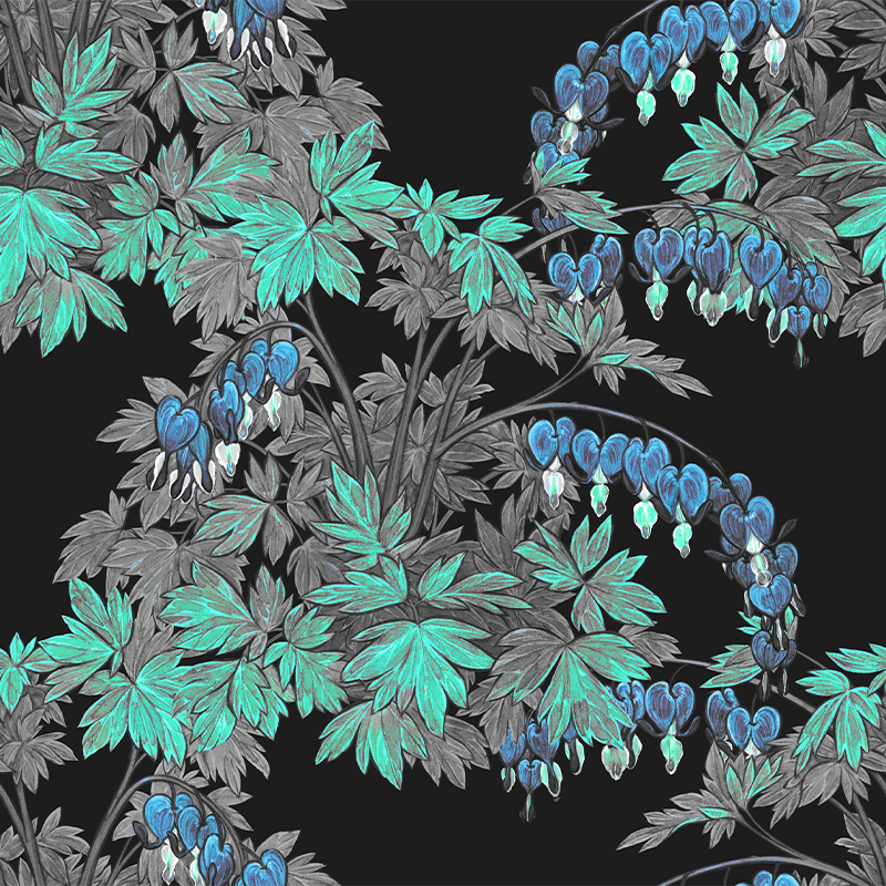 Bleeding Hearts - Blue