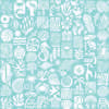 Africa Deep White on Light Blue- ALS