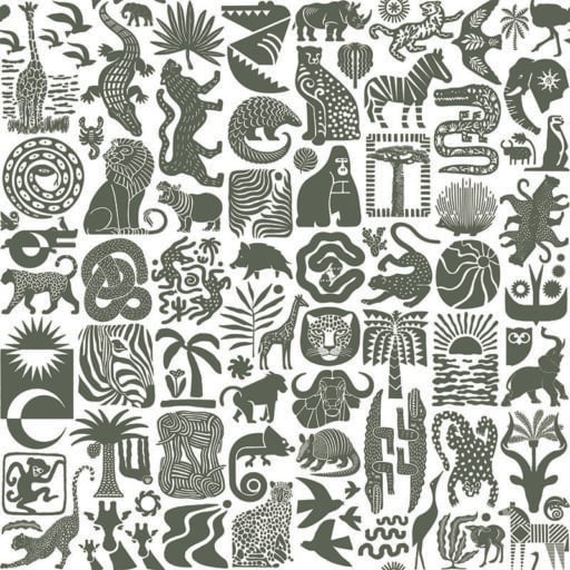 Africa Untamed Khaki On White- ALS