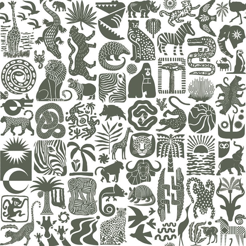 Africa Untamed Khaki On White- ALS