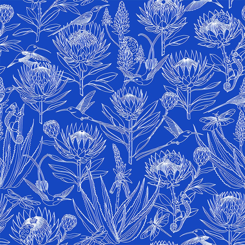 Bloom Essence Cream on Blue Wallpaper- ALS