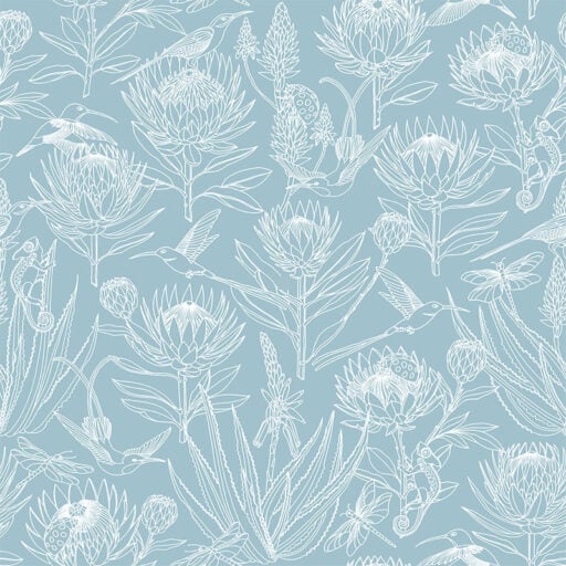 Bloom Essence Cream On Sky Blue Wallpaper- ALS