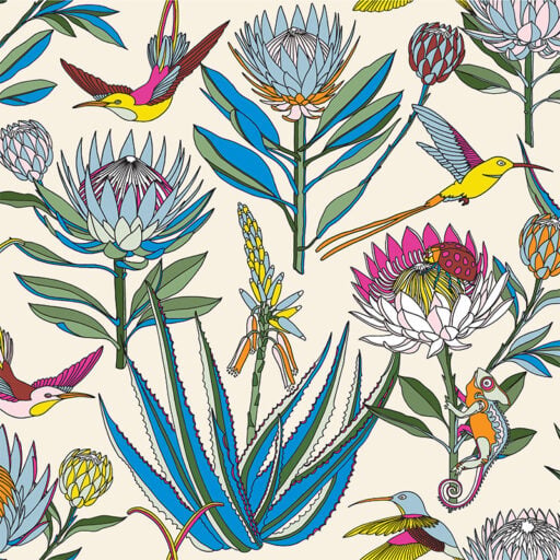 Bloom Cream Wallpaper- ALS